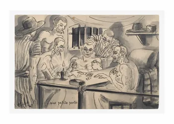 Francis Lagrange partie d'un ensemble de dessins .. une petite partie Guyane, France 1947 2001.42.9 Photo