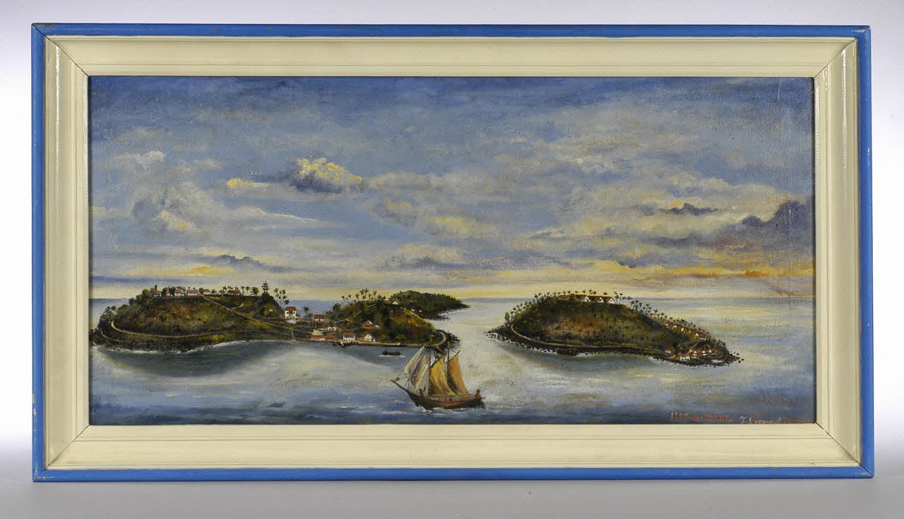 Jules-Joseph Lepagnol tableau Iles du Salut Guyane, France 1930-1940 2001.41.18 Photo