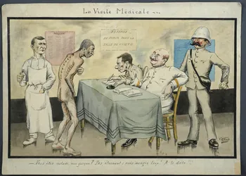 Pierre F. Voillard dessin La Visite Médicale Guyane, France 1908-1912 2001.41.29 Photo
