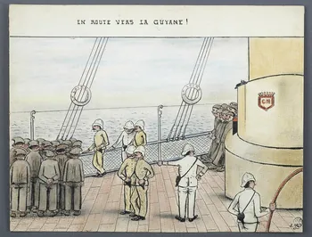L.K. dessin EN ROUTE VERS LA GUYANE ! Guyane, France 1918-1922 2001.41.45 Photo Mucem/Christophe Fouin