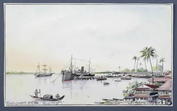 Laperre Jules César Joseph dessin SAINT-LAURENT-MARONI Guyane, France 1925-1935 2001.41.63 Photo Mucem/Christophe Fouin