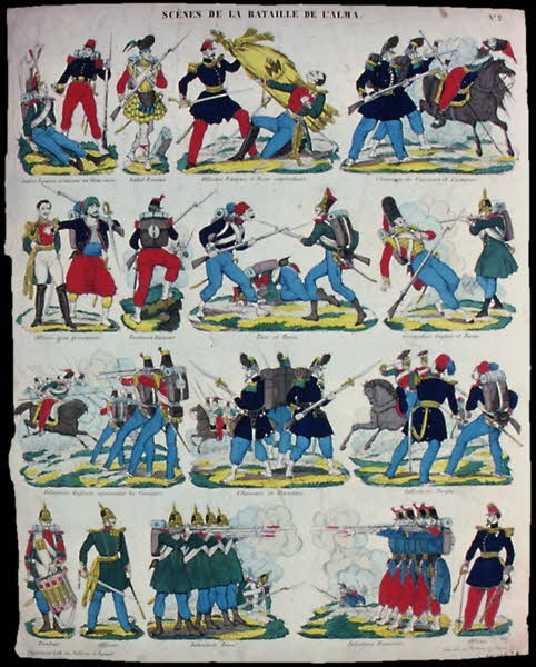 Pellerin à compartiments (15) SCENES DE LA BATAILLE DE L'ALMA. Lorraine, France 1855 1946.106.28 Photo