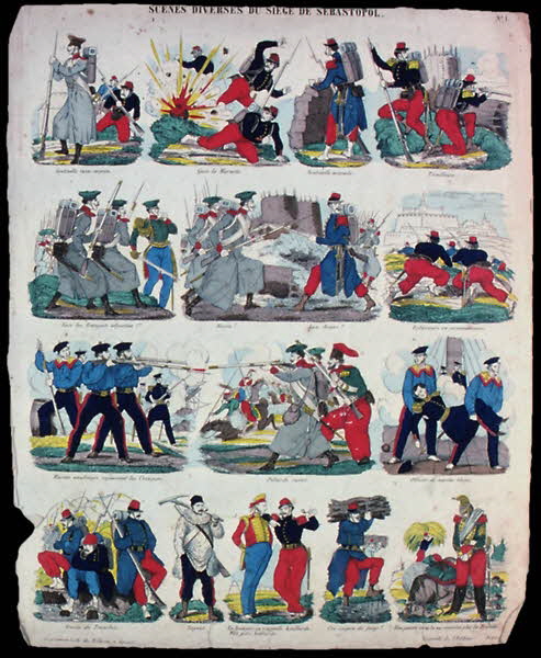 Pellerin à compartiments (15) SCENES DIVERSES DU SIEGE DE SEBASTOPOL. Lorraine, France 1855 1946.106.7 Photo