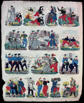 Pellerin à compartiments (15) SCENES DIVERSES DU SIEGE DE SEBASTOPOL. Lorraine, France 1855 1946.106.7 Photo