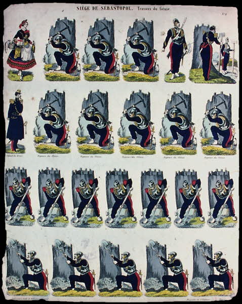 Pellerin à compartiments (24) SIEGE DE SEBASTOPOL.Travaux du Génie. Lorraine, France 1855 1946.106.14 Photo