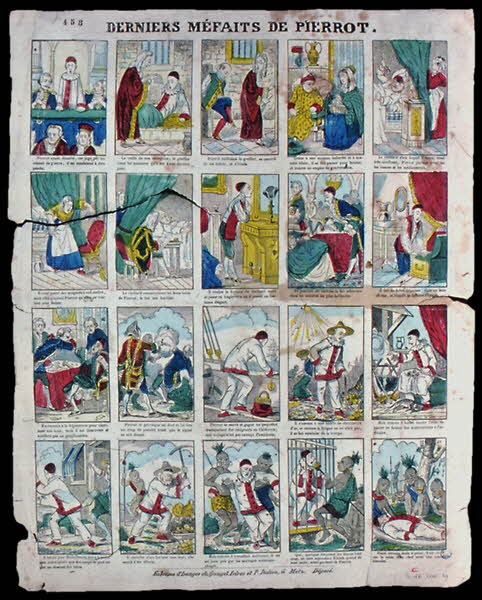 Gangel et Didion à compartiments (5x4) DERNIERS MEFAITS DE PIERROT. Metz 1858-1861 1946.106.19 Photo