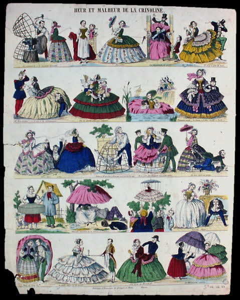 Charles Nicolas Gangel à registres (5) HEUR ET MALHEUR DE LA CRINOLINE. Metz 1852-1858 1946.106.22 Photo