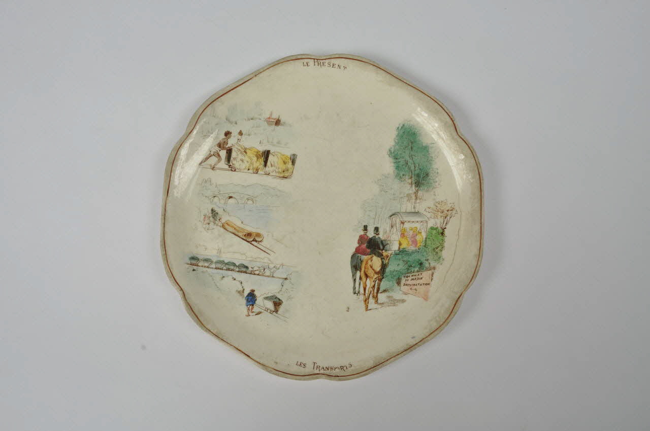 assiette plate Île-de-France, France 1972 1972.19.1 Photo Mucem