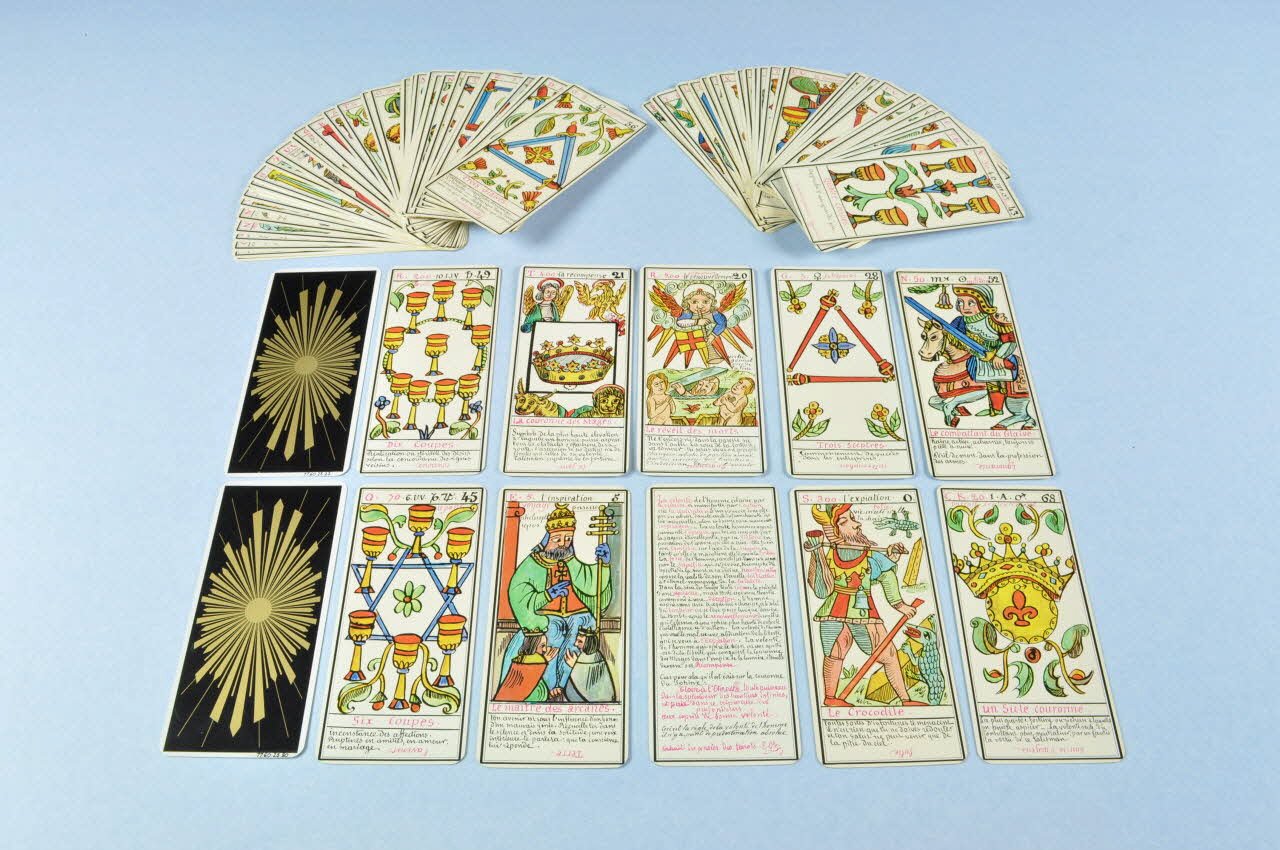 France Cartes ; Edmond jeu de tarots 1966 1977.60.25.2-80 Photo Mucem