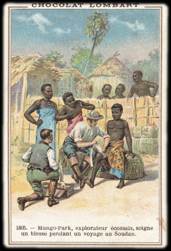 Bouillon-Rivoyre ; Norgeu A. ; Gouweloos carte réclame chromo Paris 1877-1893 1995.1.3039.5 Photo