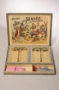 Saussine frères éditeurs ; Ludovic boîte de jeu NOUVEAU  JEU DES FABLES  DE LA FONTAINE Paris 1855-1865 1999.29.1.1-112 Photo