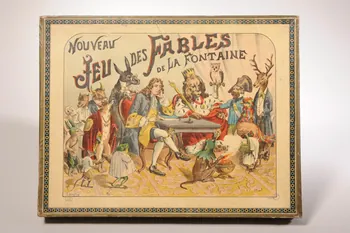Saussine frères éditeurs ; Ludovic boîte de jeu NOUVEAU  JEU DES FABLES  DE LA FONTAINE Paris 1855-1865 1999.29.1.1-112 Photo