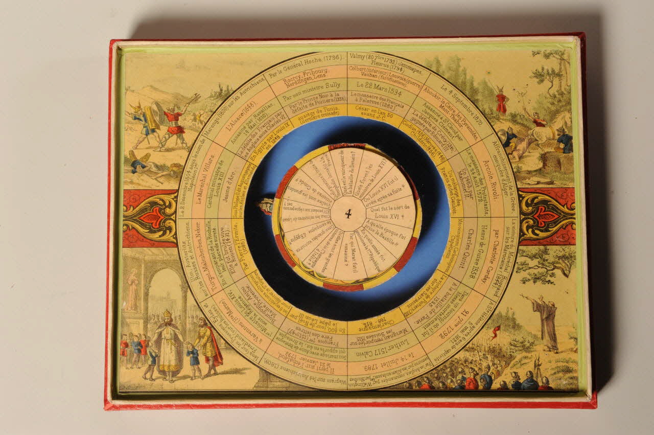 Saussine frères éditeurs ; Coudert A. boîte de jeu HISTOIRE DE FRANCE  JEU MAGNETIQUE. Paris 1885 1999.29.4.1-7 Photo