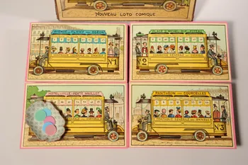 boîte de jeu LOTO - BUS  NOUVEAU LOTO COMIQUE Paris 1905-1915 1999.3.9.1-71 Photo