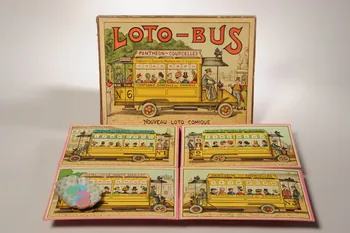 boîte de jeu LOTO - BUS  NOUVEAU LOTO COMIQUE Paris 1905-1915 1999.3.9.1-71 Photo