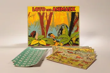 Saussine frères éditeurs boîte de jeu LOTO DES ANIMAUX Paris 1925-1935 1999.32.3.1-11 Photo