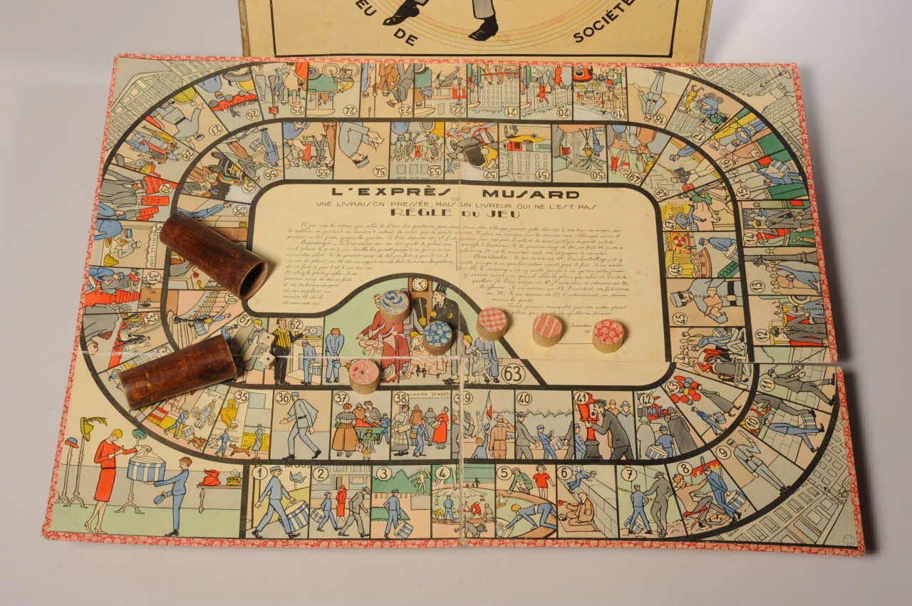 Saussine frères éditeurs boîte de jeu L'EXPRES MUSARD  JEU DE SOCIETE Paris 1920-1930 2002.7.2.1-16 Photo