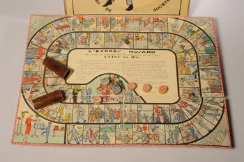 Saussine frères éditeurs boîte de jeu L'EXPRES MUSARD  JEU DE SOCIETE Paris 1920-1930 2002.7.2.1-16 Photo