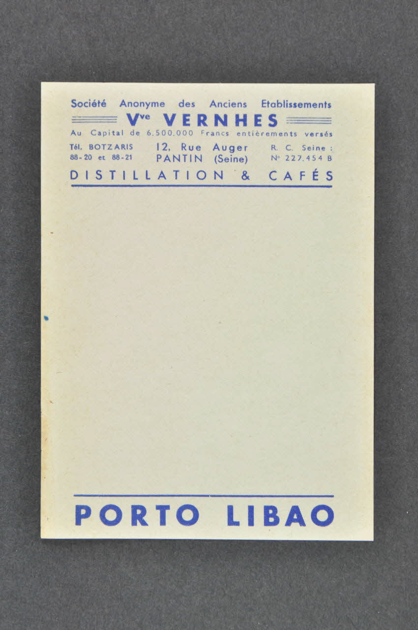 FEUILLE DE PAPIER Île-de-France, France 1939 1979.7.196.12 Photo Mucem