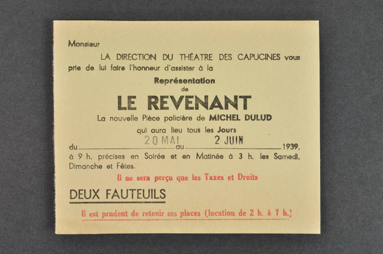 FEUILLE DE PAPIER Île-de-France, France 1939 1979.7.196.15 Photo Mucem