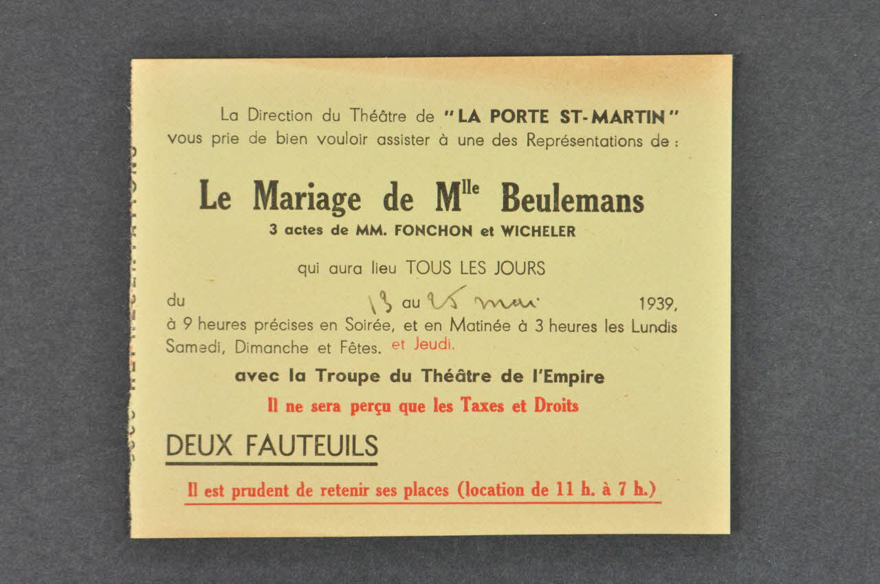 FEUILLE DE PAPIER Île-de-France, France 1939 1979.7.196.5 Photo Mucem