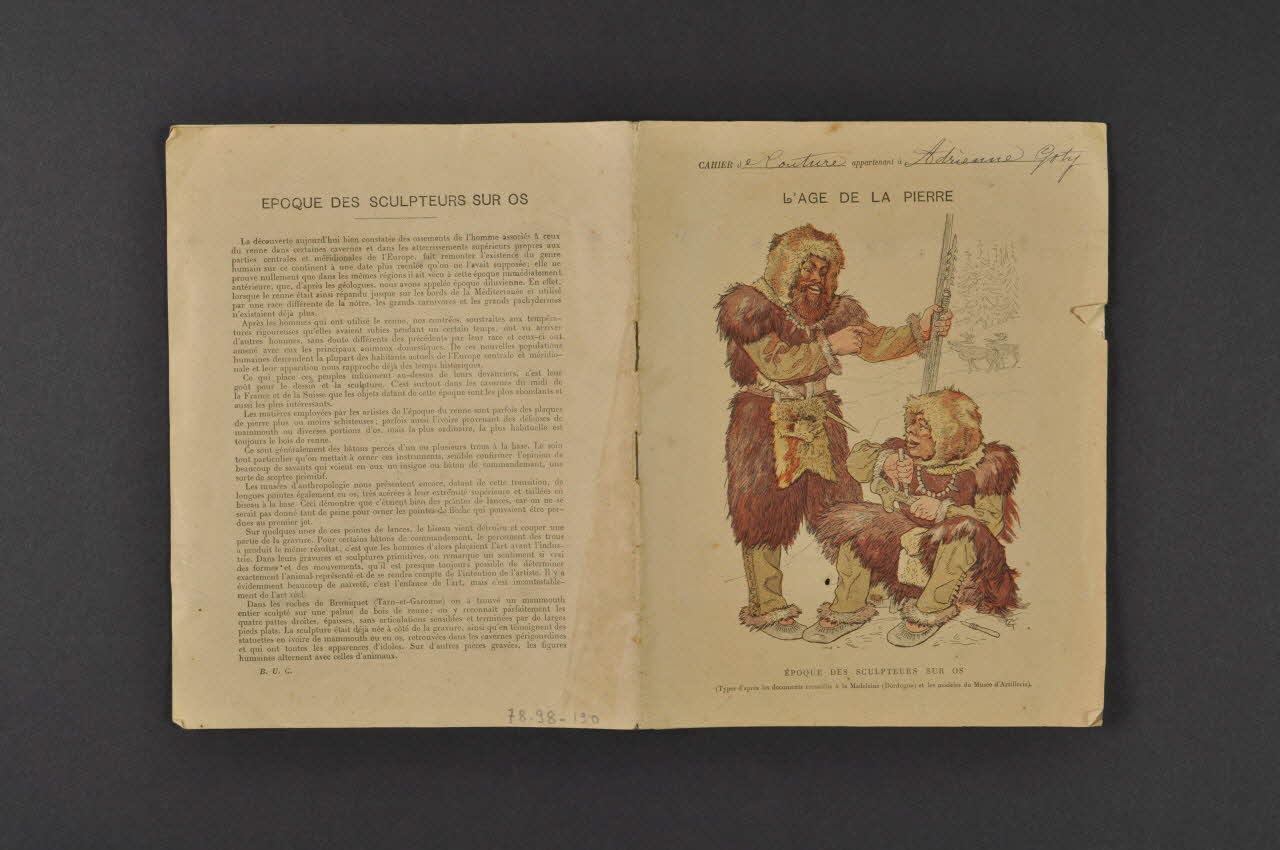 cahier Cahier de couture appartenant à Adrienne Goty France 1890 1978.98.190 Photo Mucem