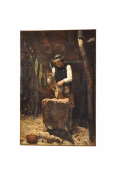 Henri Rachou tableau Sabotier breton France 1883 1984.2.1 Photo Mucem