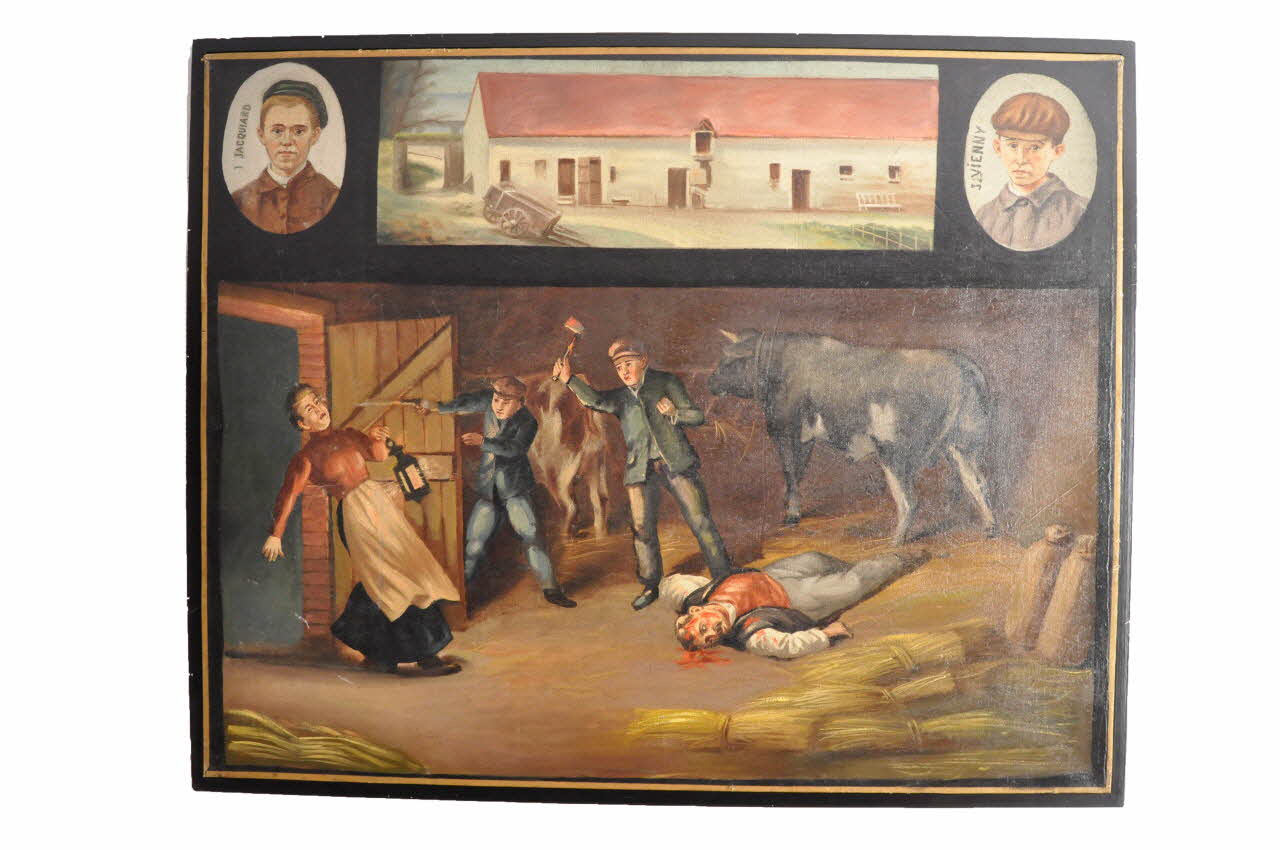 Anonyme tableau Le crime de la ferme de Jully Bretagne, France 1925-1940 1983.39.10 Photo Mucem