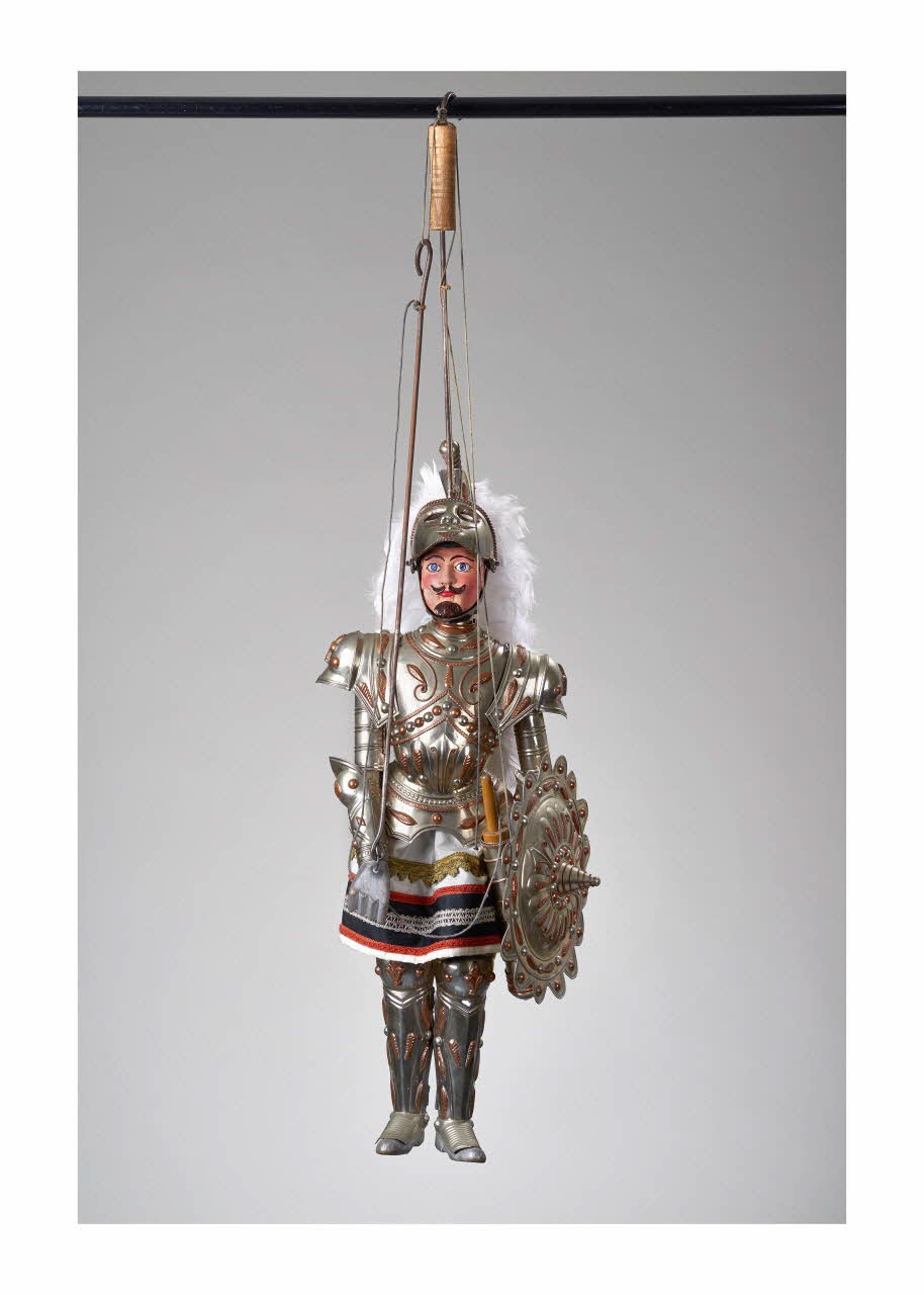 Antonino D'Armetta ; Salvatore Bumbello marionnette à tringle et à fils Viviano Sicile, Italie 1990-1999 2015.1.10 Photo Mucem/ Yves Inchierman
