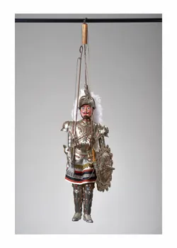 Antonino D'Armetta ; Salvatore Bumbello marionnette à tringle et à fils Viviano Sicile, Italie 1990-1999 2015.1.10 Photo Mucem/ Yves Inchierman