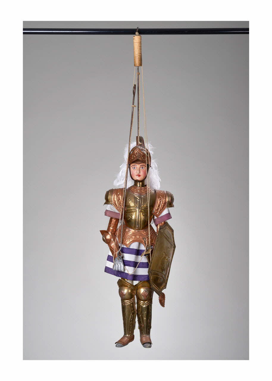 Giovanni Frangipane ; Vincenzo E. Mancuso marionnette à tringle et à fils Grifone Sicile, Italie 1990-1999 2015.1.12 Photo Mucem/ Yves Inchierman