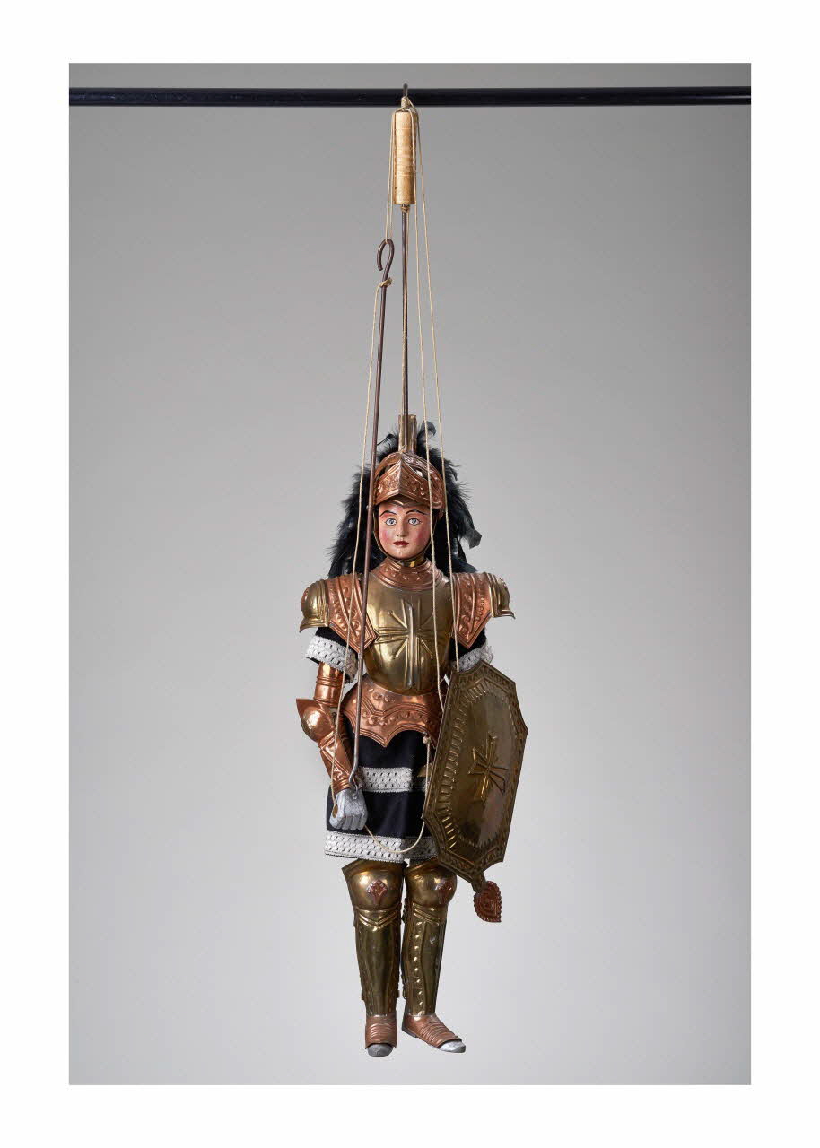 Giovanni Frangipane ; Vincenzo E. Mancuso marionnette à tringle et à fils Aquilante Sicile, Italie 1990-1999 2015.1.13 Photo Mucem/ Yves Inchierman