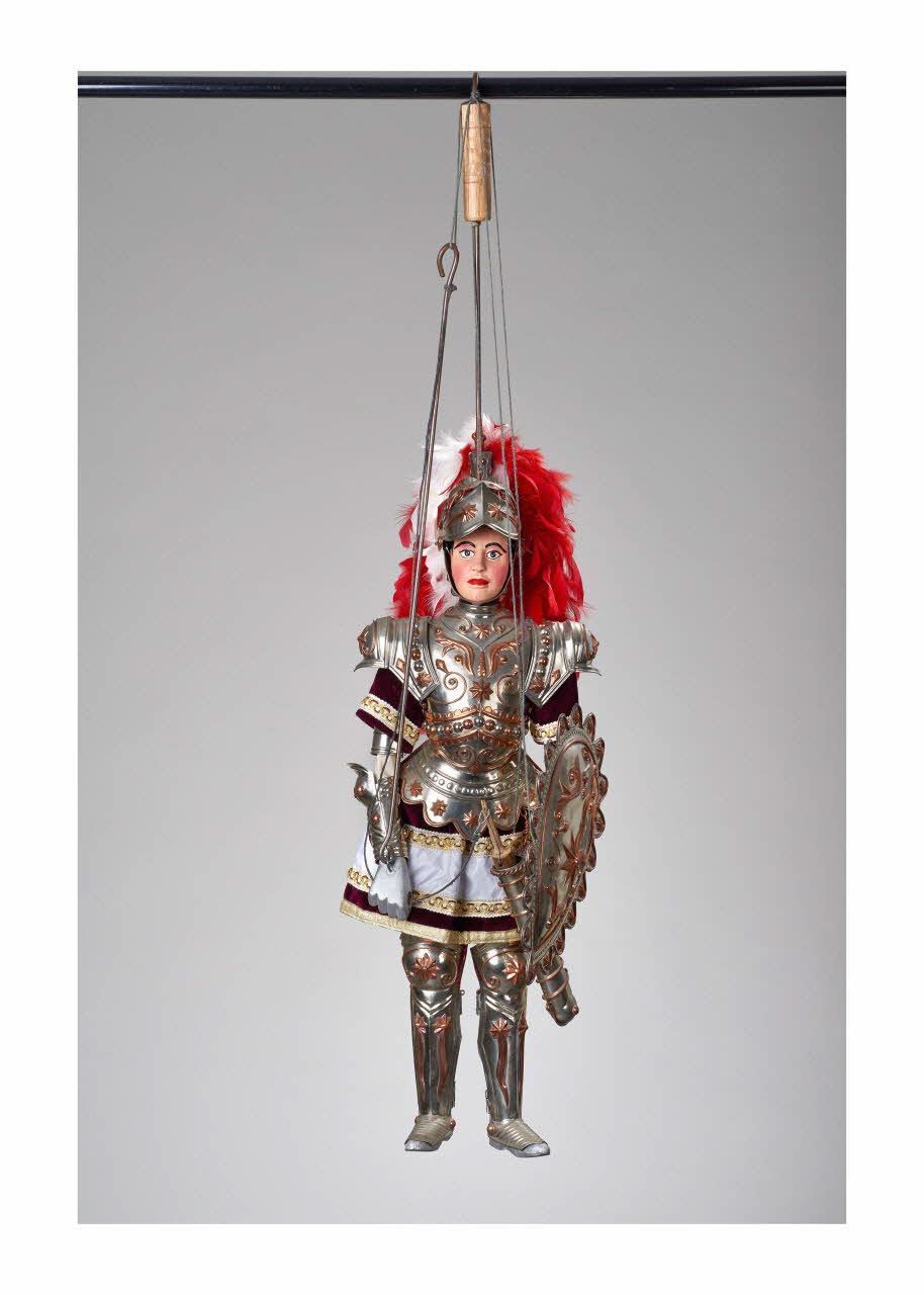 Antonino D'Armetta ; Salvatore Bumbello marionnette à tringle et à fils Dudone Sicile, Italie 1990-1999 2015.1.15 Photo Mucem/ Yves Inchierman