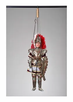 Antonino D'Armetta ; Salvatore Bumbello marionnette à tringle et à fils Dudone Sicile, Italie 1990-1999 2015.1.15 Photo Mucem/ Yves Inchierman