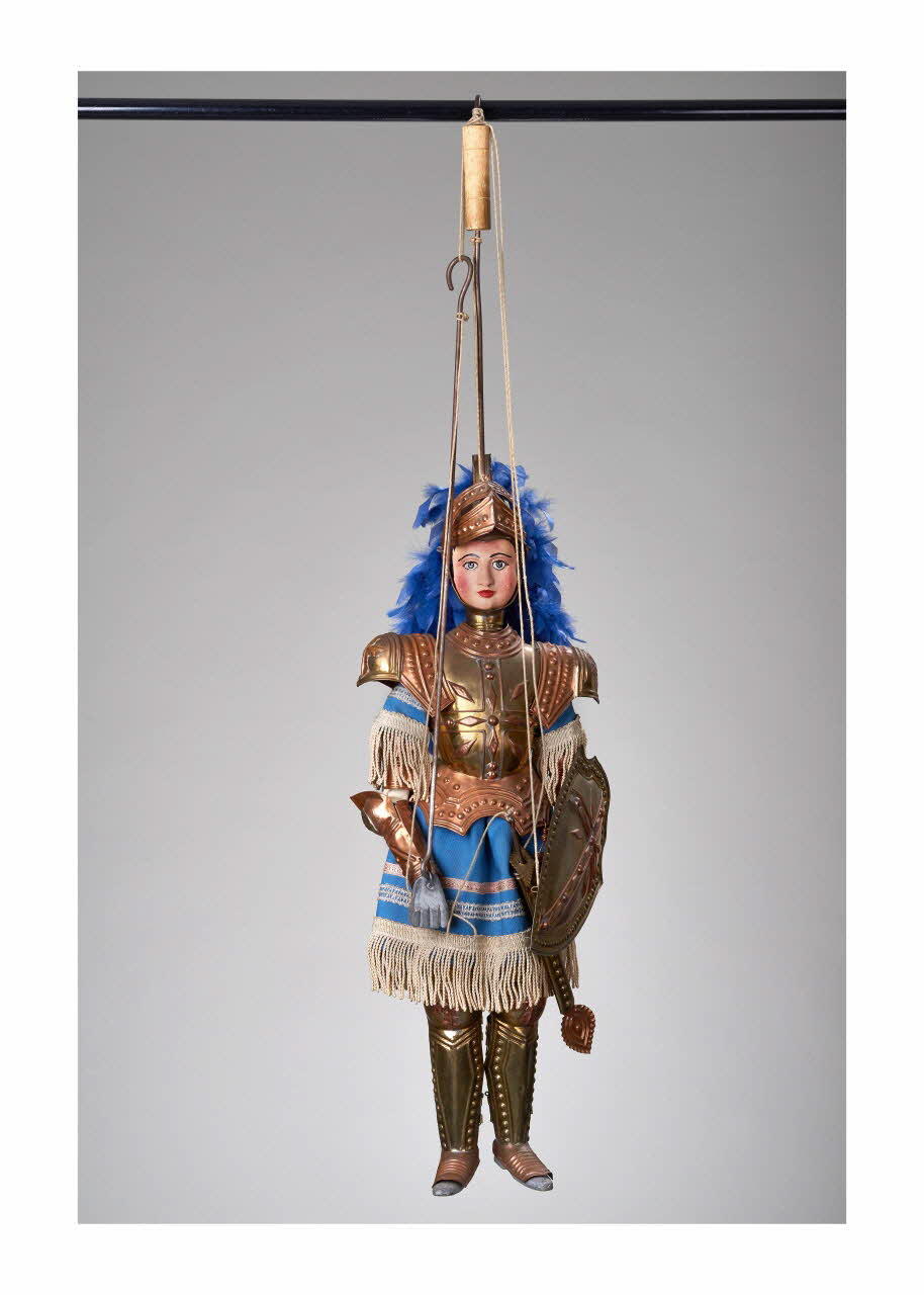 Giovanni Frangipane ; Vincenzo E. Mancuso marionnette à tringle et à fils Berlinghieri Sicile, Italie 1980-1989 2015.1.16 Photo Mucem/ Yves Inchierman