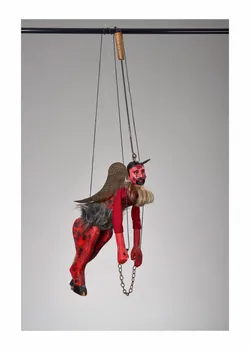 Giovanni Frangipane ; Andrea Guarino marionnette à tringle et à fils Diavolo Sicile, Italie 1980-1999 2015.1.21 Photo Mucem/ Yves Inchierman