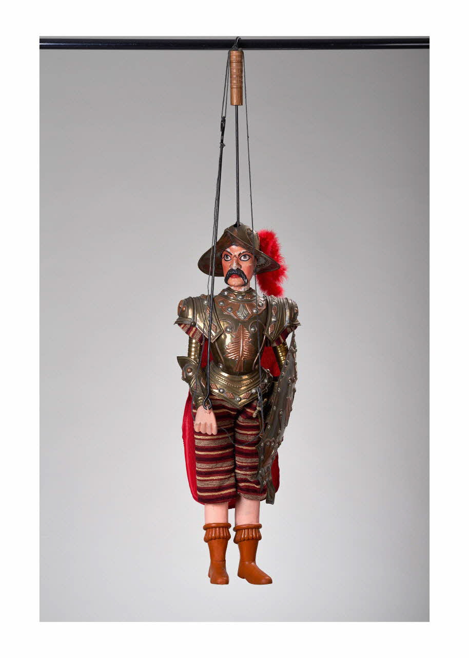 Giovanni Clemente ; Salvatore Bumbello marionnette à tringle et à fils Buligante Sicile, Italie 1980-1989 2015.1.24 Photo Mucem/ Yves Inchierman