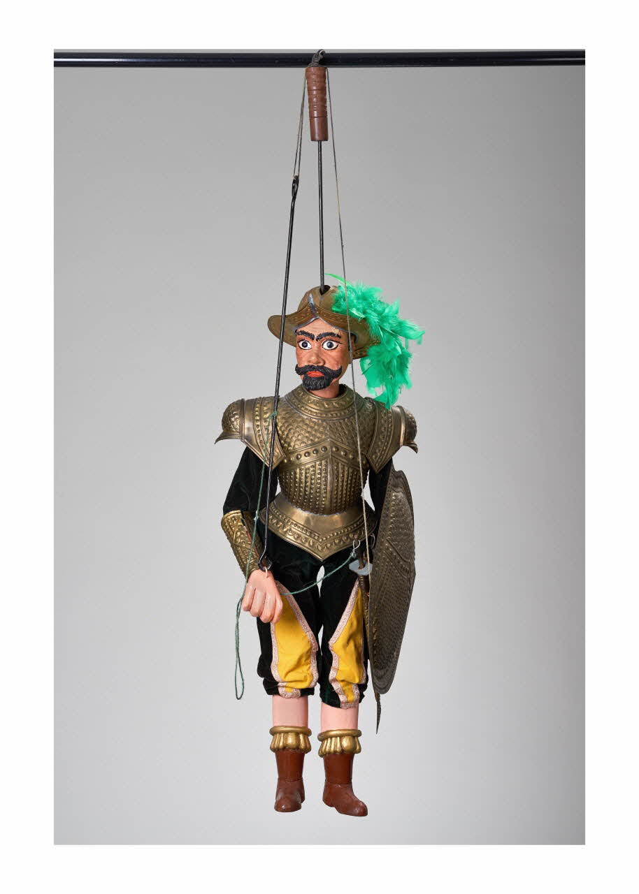 Giovanni Clemente ; Salvatore Bumbello marionnette à tringle et à fils Grandonio Sicile, Italie 1980-1985 2015.1.27 Photo Mucem/ Yves Inchierman