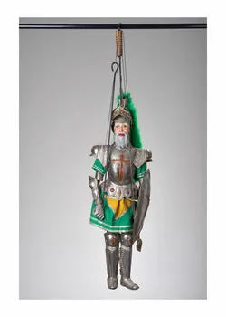 Giovanni Frangipane ; Luciano Bumbello marionnette à tringle et à fils Vescovo Turpino Sicile, Italie 1975-1979 2015.1.4 Photo Mucem/ Yves Inchierman