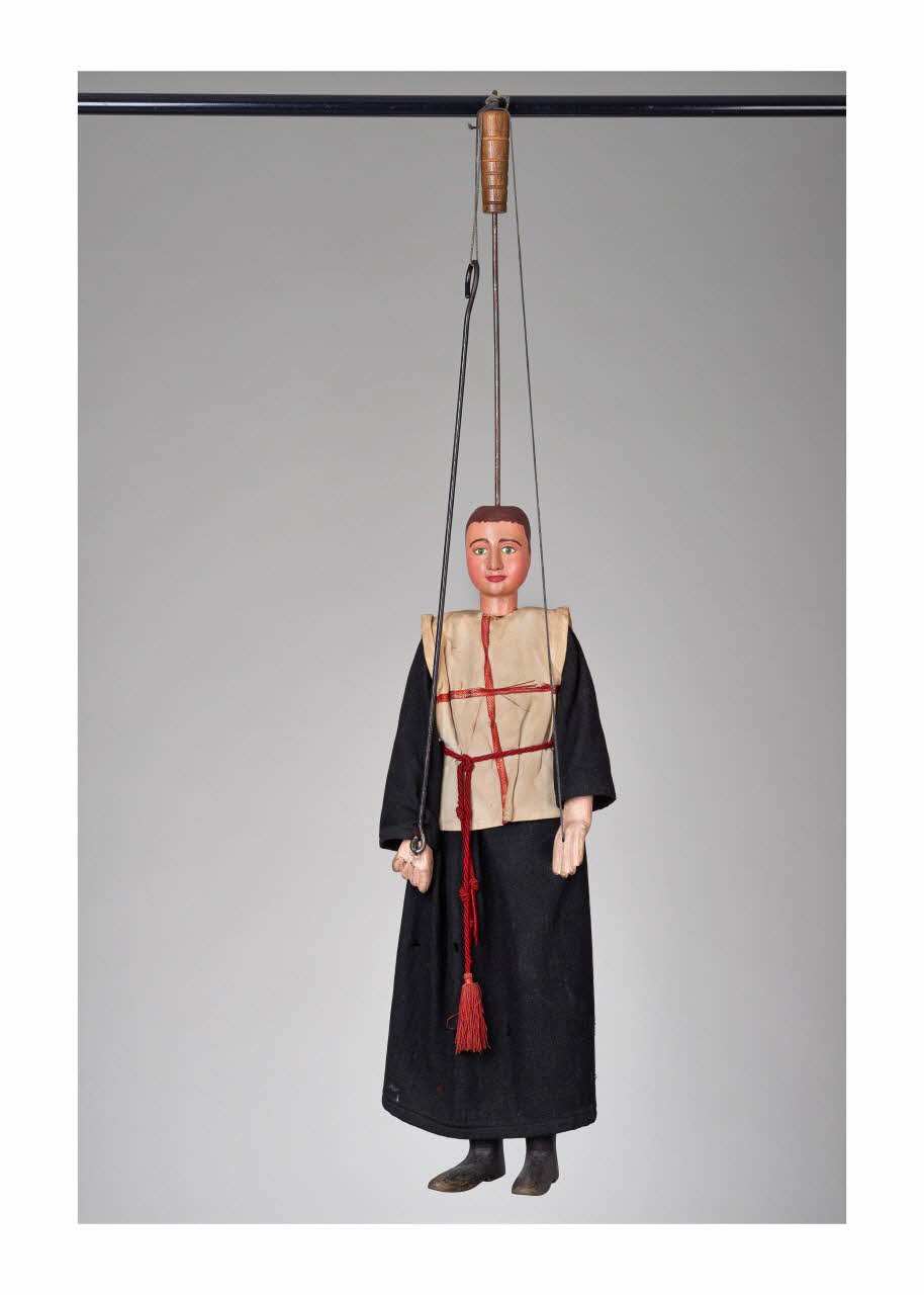 Giovanni Frangipane marionnette à tringle et à fils Rinaldo, pelegrino Sicile, Italie 1960-1979 2015.1.8 Photo Mucem/ Yves Inchierman