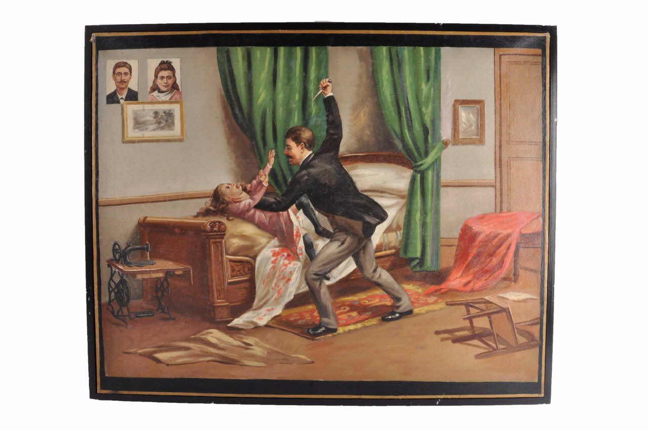 Anonyme tableau L'assassinat de Marthe Erbelding Bretagne, France 1925-1940 1983.39.4 Photo Mucem