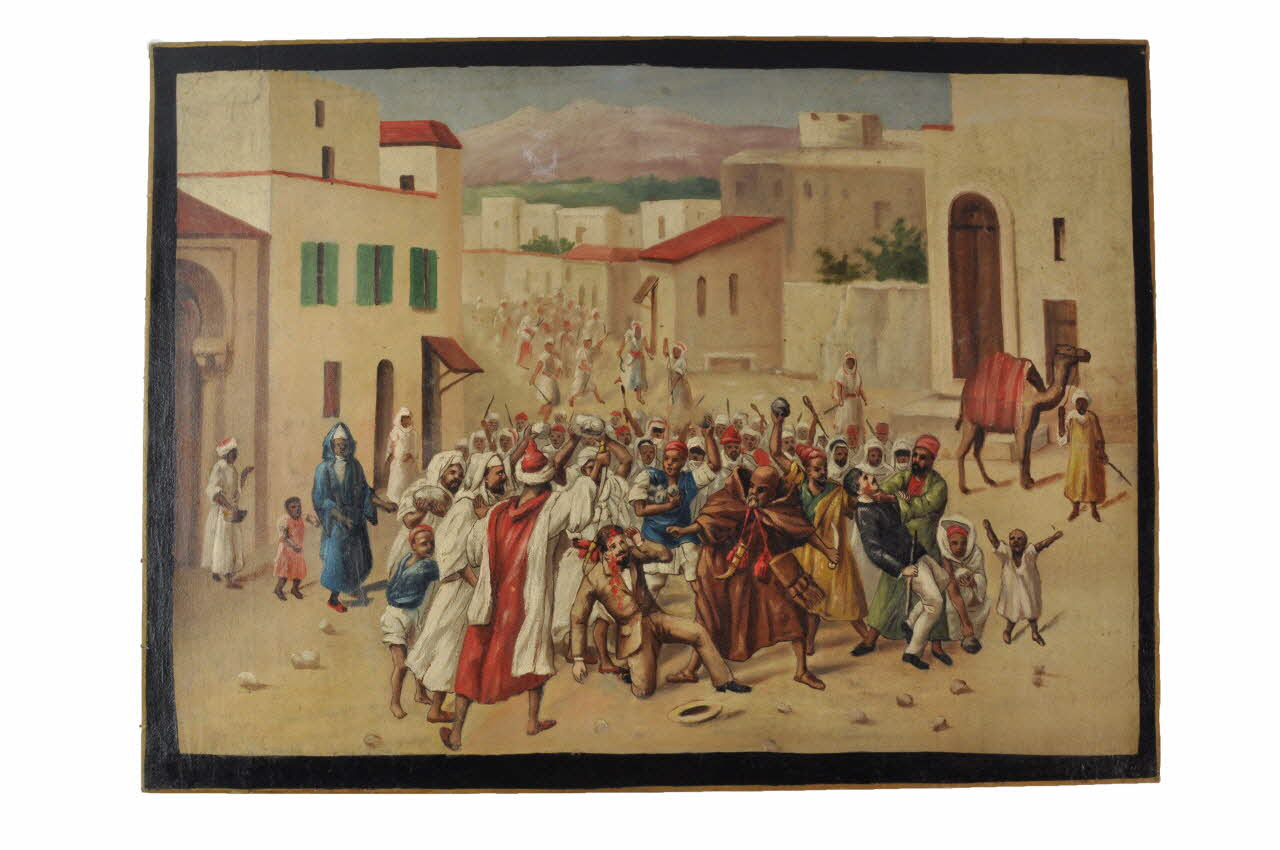 Anonyme tableau Un Français assassiné au Maroc Bretagne, France 1925-1940 1983.39.6 Photo Mucem