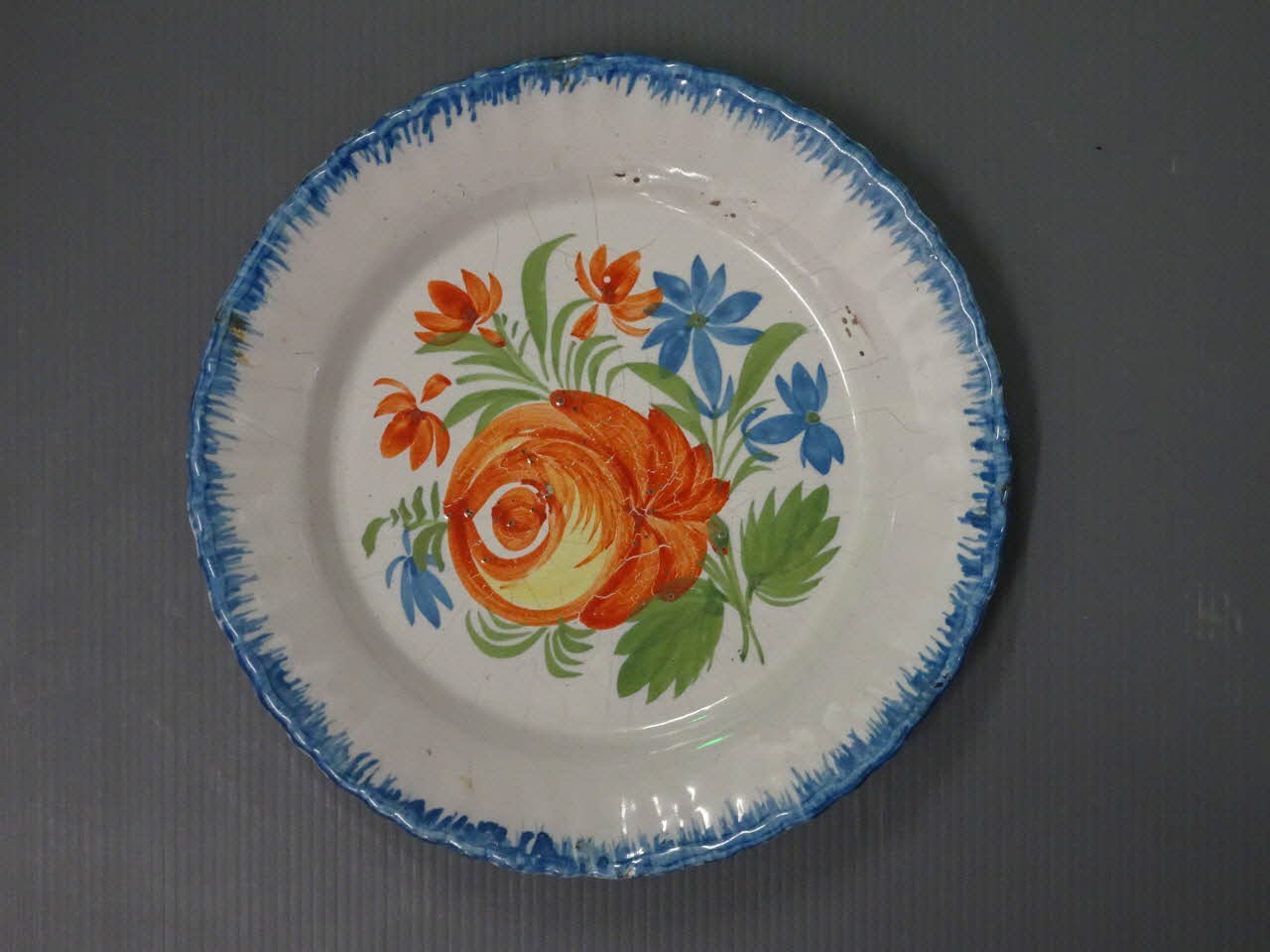 assiette calotte Midi-Pyrénées, France 1800-1850 1962.91.2 Photo