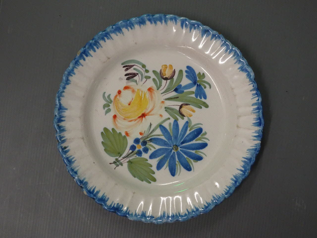 assiette plate Midi-Pyrénées, France 1800-1825 1962.91.4 Photo