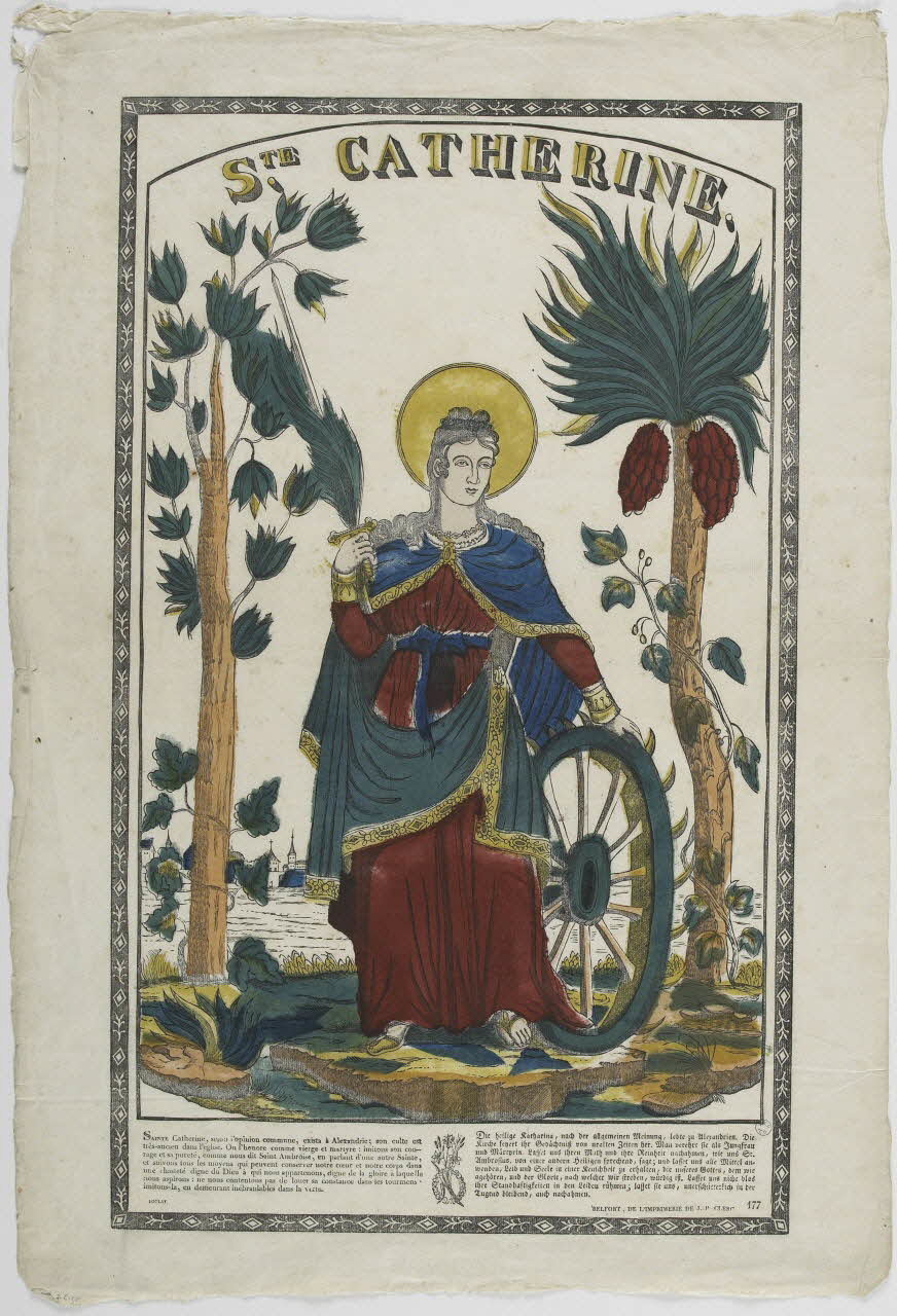 Boulay , Charles ; Jean-Pierre Clerc imagerie ancienne STE. CATHERINE. Belfort 1830-1836 1947.34.2 Photo RMN-Grand Palais (Mucem)