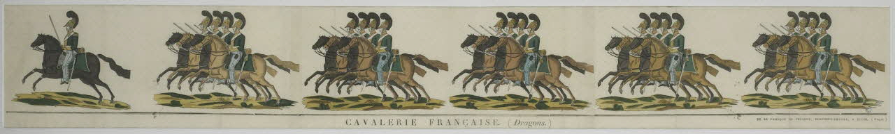 François Georgin ; Pellerin imagerie ancienne CAVALERIE FRANCAISE. (Dragons.) 1820-1837 1979.82.128 Photo RMN-Grand Palais (Mucem)
