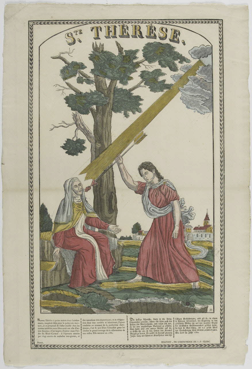 Boulay , Charles ; Jean-Pierre Clerc imagerie ancienne STE. THERESE. Belfort 1830-1836 1951.40.14 Photo RMN-Grand Palais (Mucem)