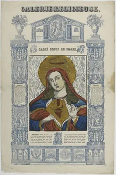 Théophile- Frédéric Deckherr imagerie ancienne GALERIE RELIGIEUSE.  SACRE COEUR DE MARIE. Montbéliard 1830-1837 1965.75.688 Photo RMN-Grand Palais (Mucem)