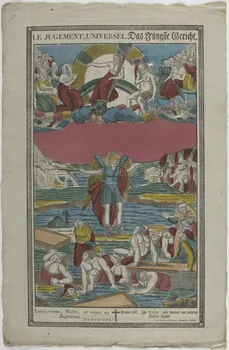 Boulay , Charles ; Théophile- Frédéric Deckherr imagerie ancienne LE JUGEMENT UNIVERSEL. Montbéliard 1830-1837 1977.80.45 Photo RMN-Grand Palais (Mucem)
