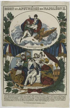 Jean-Baptiste Thiébault ; Hubert Jacques-Prosper-Stanislas,  Lacour Pr imagerie ancienne MORT ET APOTHEOSE DE NAPOLEON II. Nancy 1832 1952.39.85 Photo RMN-Grand Palais (Mucem)